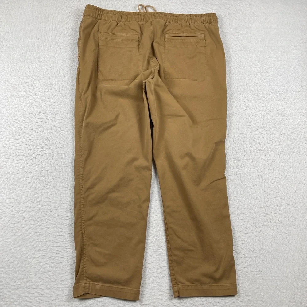 L.L. Bean Dock Pants Mens‎ XL Brown Coolmax Stretch Cotton Gorpcore 515171